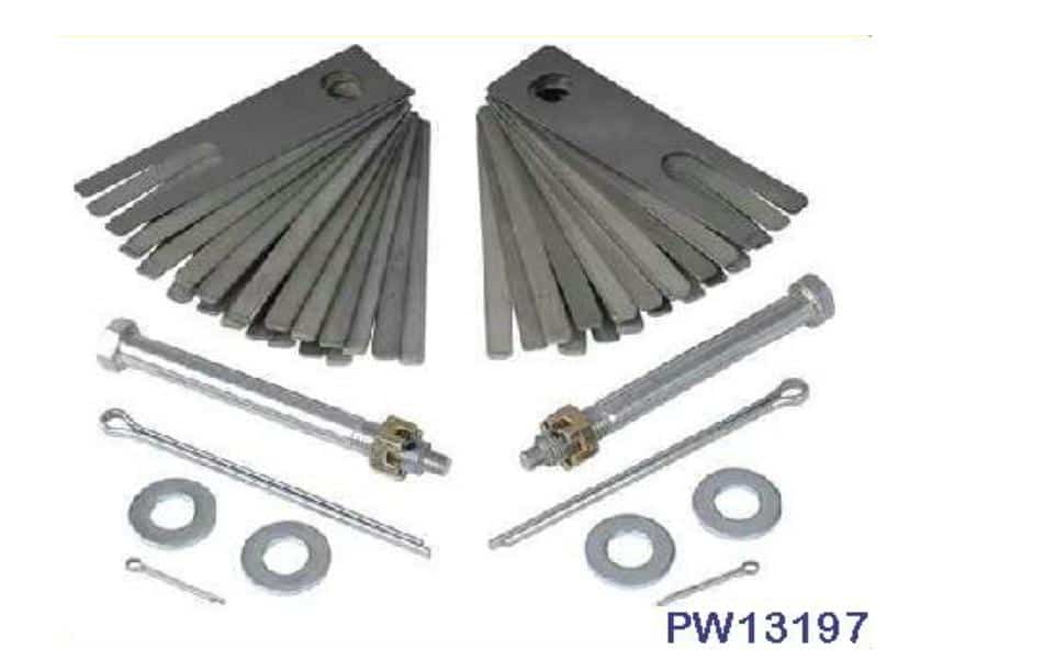 Shim Kit: 68-82 Corvette Rear